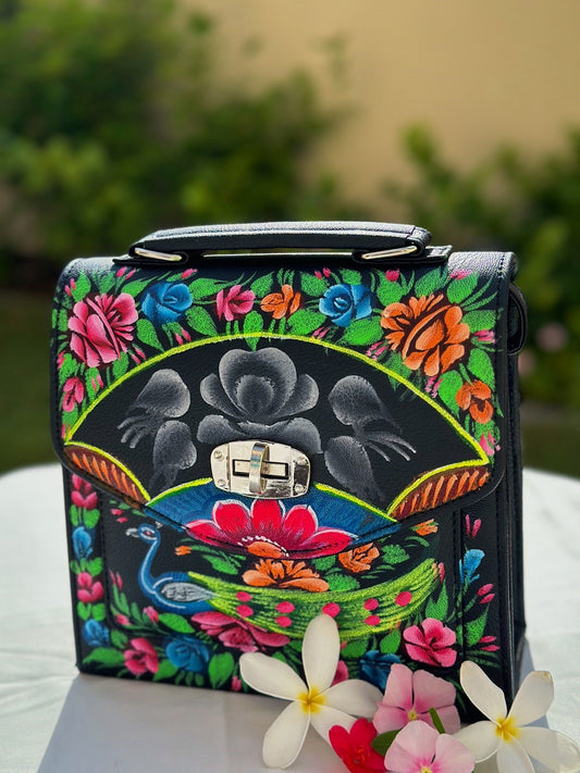 Hand painted Handbag