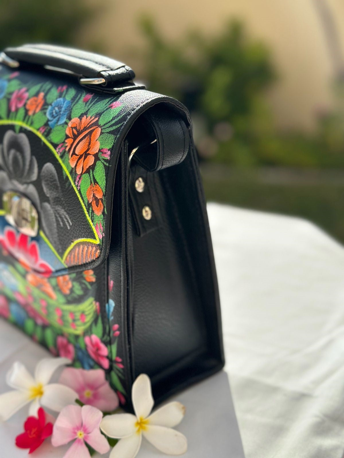 Hand painted Handbag